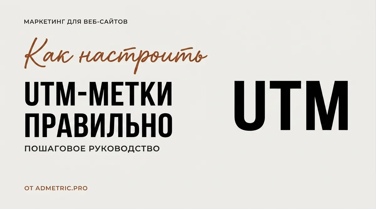 Как правильно настроить UTM-метки: гайд 2026 | AdMetric