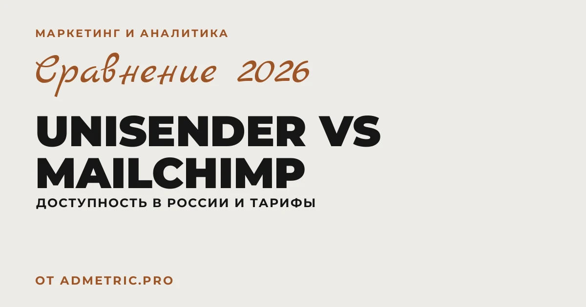 Unisender vs Mailchimp: что выбрать в 2026